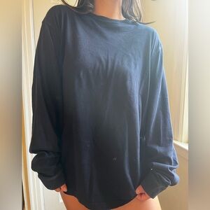 Oversized navy long sleeve